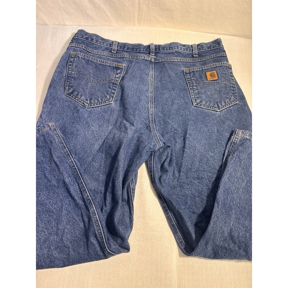 NWT Carhartt B17 DST men’s 42 x 34 blue denim jeans relaxed taperer-leg-opening